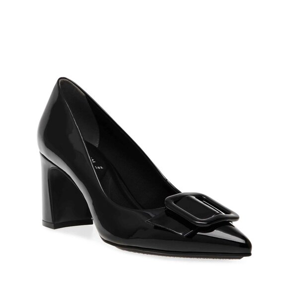 Anne Klein Women's Bentley Buckle Block Heel Pumps - Picture 1 of 5